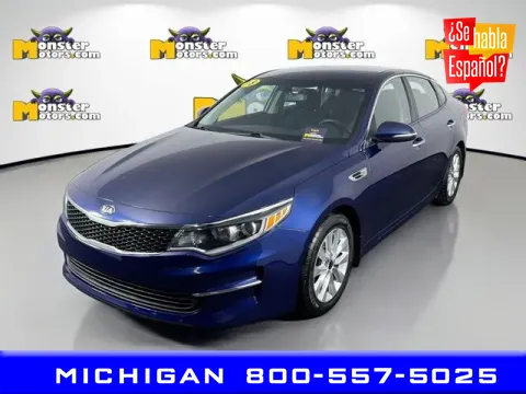Blue 2018 Kia Optima LX for sale in Michigan Center, MI