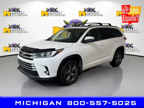 White 2017 Toyota Highlander Limited for sale in Michigan Center, MI