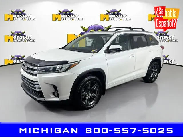 White 2017 Toyota Highlander Limited for sale in Michigan Center, MI