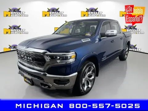 Blue 2023 Ram 1500 Limited for sale in Michigan Center, MI