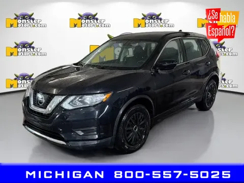 Black 2017 Nissan Rogue S for sale in Michigan Center, MI