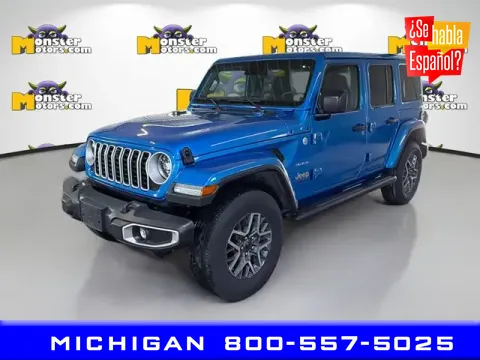 Gray 2024 Jeep Wrangler Sahara for sale in Michigan Center, MI