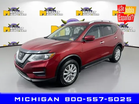 Red 2020 Nissan Rogue S for sale in Michigan Center, MI