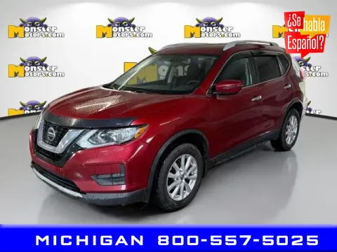 Red 2020 Nissan Rogue S for sale in Michigan Center, MI