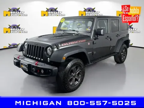 Gray 2018 Jeep Wrangler JK Unlimited Rubicon for sale in Michigan Center, MI