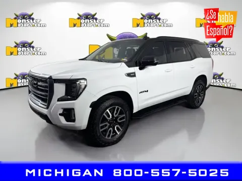 Blue 2024 GMC Yukon AT4 for sale in Michigan Center, MI