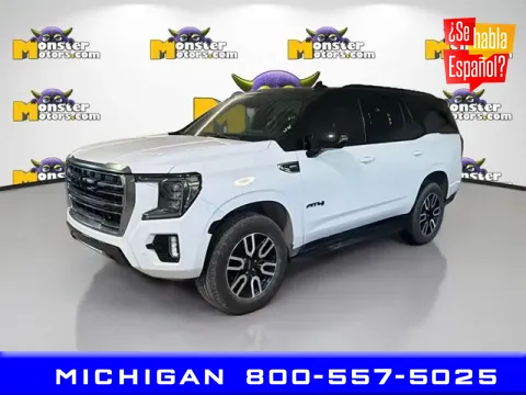 Blue 2024 GMC Yukon AT4 for sale in Michigan Center, MI