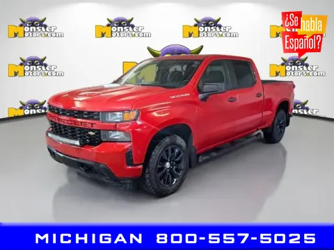 Red 2020 Chevrolet Silverado 1500 Custom for sale in Michigan Center, MI