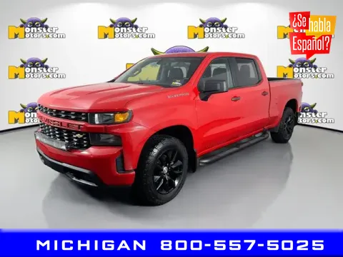 Red 2020 Chevrolet Silverado 1500 Custom for sale in Michigan Center, MI