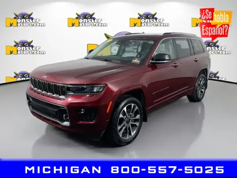 Red 2021 Jeep Grand Cherokee L Overland for sale in Michigan Center, MI