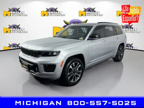 Silver 2024 Jeep Grand Cherokee L Overland for sale in Michigan Center, MI