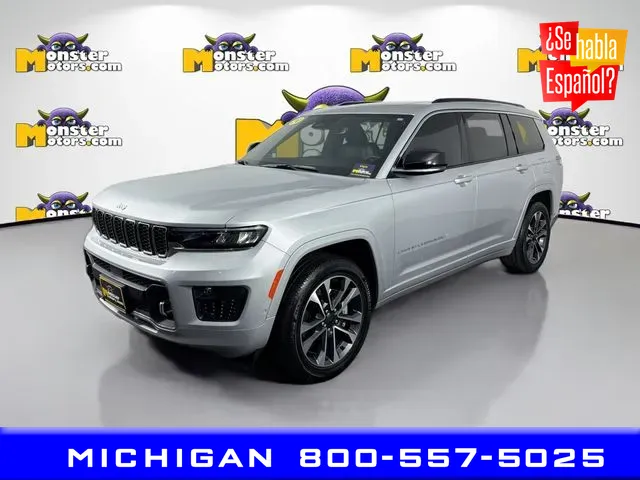 Silver 2024 Jeep Grand Cherokee L Overland for sale in Michigan Center, MI