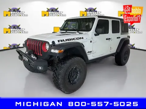 White 2021 Jeep Wrangler Unlimited Rubicon for sale in Michigan Center, MI