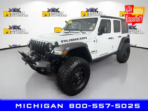 White 2021 Jeep Wrangler Unlimited Rubicon for sale in Michigan Center, MI