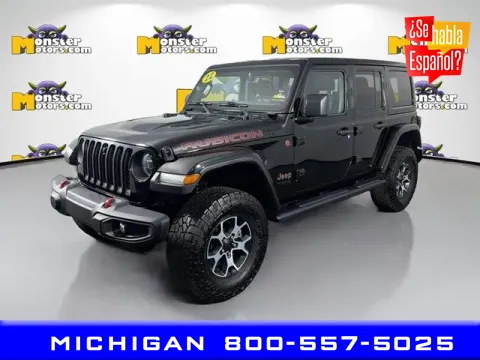 Black 2022 Jeep Wrangler Unlimited Rubicon for sale in Michigan Center, MI