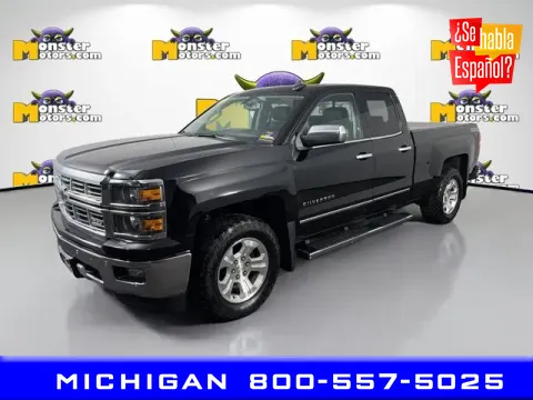 Black 2015 Chevrolet Silverado 1500 LTZ for sale in Michigan Center, MI
