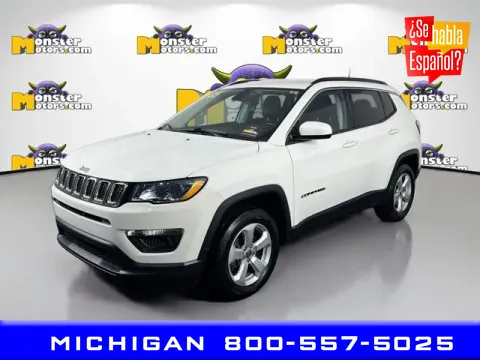 White 2020 Jeep Compass Latitude for sale in Michigan Center, MI