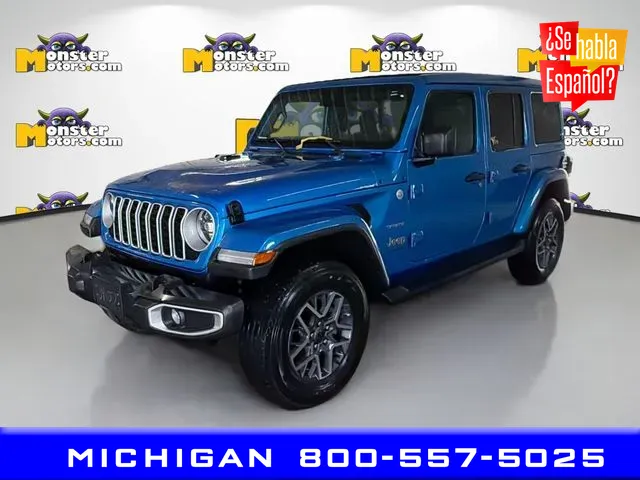Gray 2024 Jeep Wrangler Sahara for sale in Michigan Center, MI