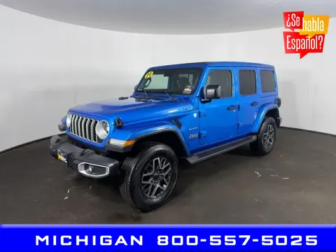 Gray 2024 Jeep Wrangler Sahara for sale in Michigan Center, MI