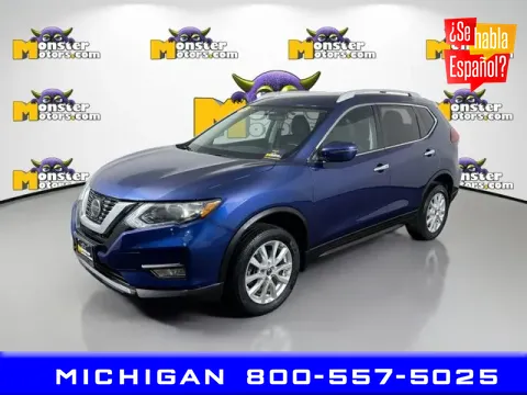 Blue 2018 Nissan Rogue SV for sale in Michigan Center, MI