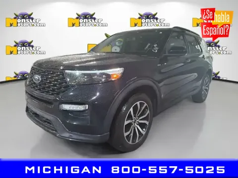 Black 2023 Ford Explorer ST-Line for sale in Michigan Center, MI