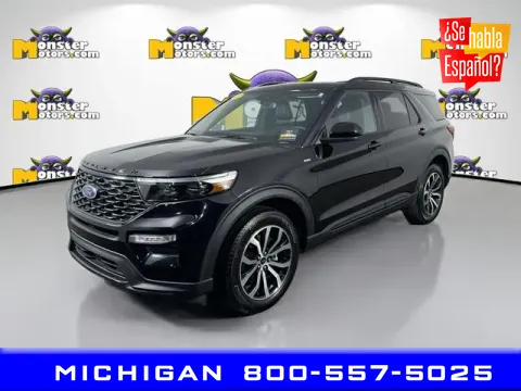 Black 2023 Ford Explorer ST-Line for sale in Michigan Center, MI
