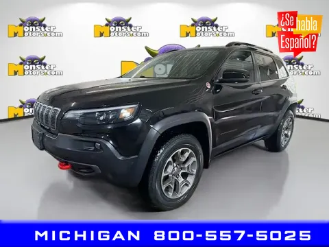 Black 2022 Jeep Cherokee Trailhawk for sale in Michigan Center, MI
