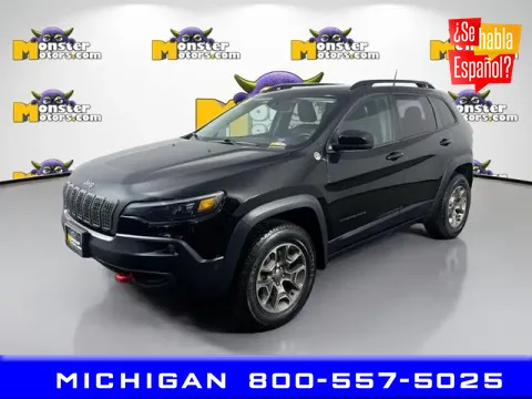 Black 2022 Jeep Cherokee Trailhawk for sale in Michigan Center, MI