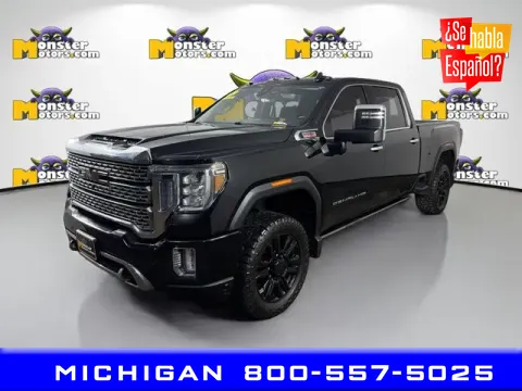 Black 2021 GMC Sierra 2500HD Denali for sale in Michigan Center, MI