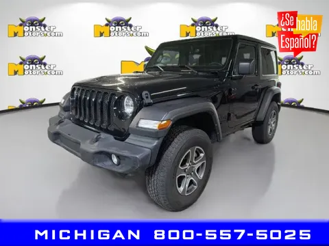 Black 2021 Jeep Wrangler Sport S for sale in Michigan Center, MI