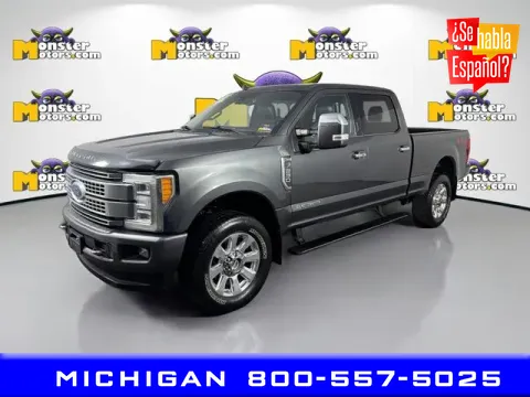 Blue 2019 Ford F-250SD Platinum for sale in Michigan Center, MI