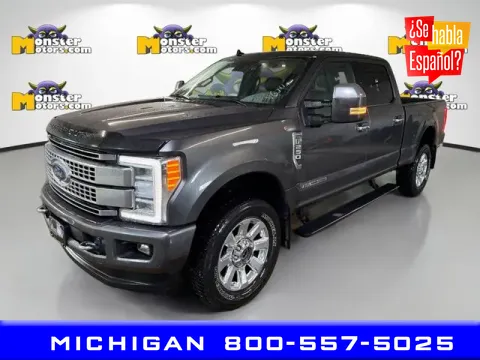 Blue 2019 Ford F-250SD Platinum for sale in Michigan Center, MI