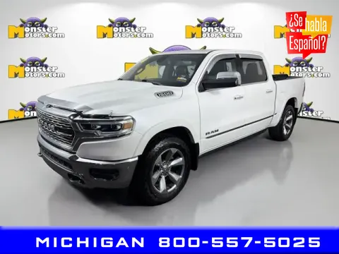 White 2019 Ram 1500 Limited for sale in Michigan Center, MI