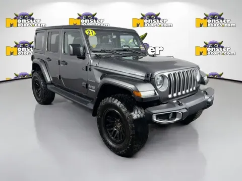 Another view of 2021 Jeep Wrangler Unlimited Sahara for sale in Michigan Center, MI at Monster Motors - Jackson, MI