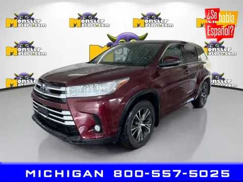 Red 2018 Toyota Highlander LE for sale in Michigan Center, MI