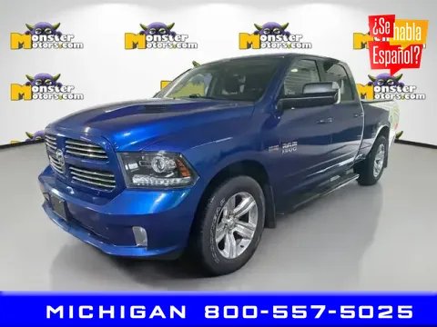 Blue 2017 Ram 1500 Sport for sale in Michigan Center, MI