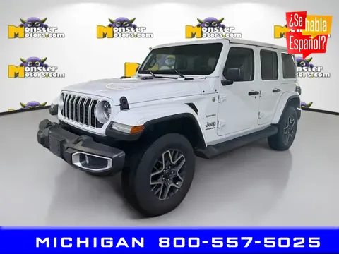 Gray 2024 Jeep Wrangler Sahara for sale in Michigan Center, MI