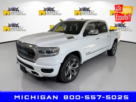 White 2022 Ram 1500 Limited for sale in Michigan Center, MI