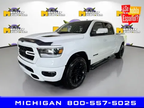 White 2022 Ram 1500 Sport for sale in Michigan Center, MI