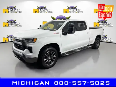 White 2022 Chevrolet Silverado 1500 LT for sale in Michigan Center, MI