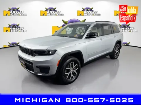 Silver 2024 Jeep Grand Cherokee L Limited for sale in Michigan Center, MI