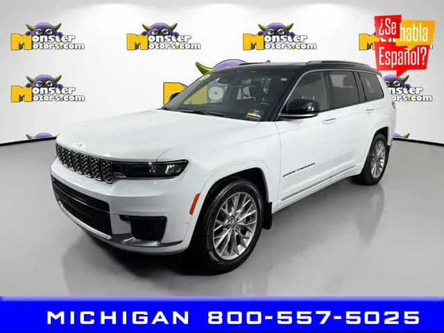 Yellow 2023 Jeep Grand Cherokee L Summit for sale in Michigan Center, MI