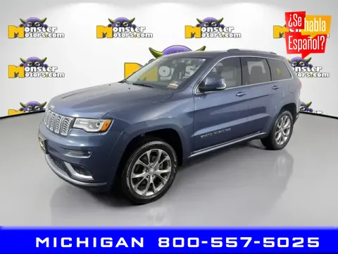 Blue 2021 Jeep Grand Cherokee Summit for sale in Michigan Center, MI