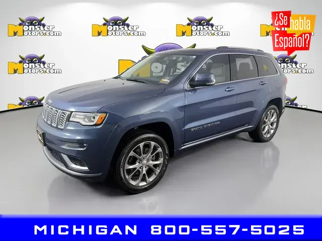 Blue 2021 Jeep Grand Cherokee Summit for sale in Michigan Center, MI