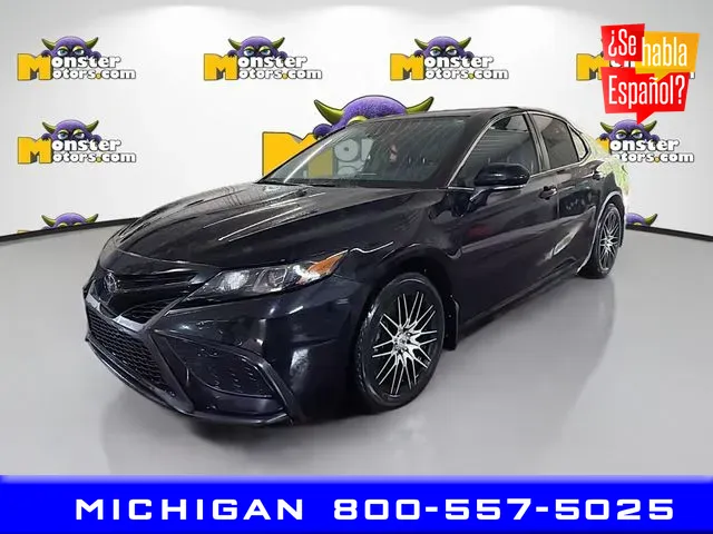 Black 2021 Toyota Camry SE for sale in Michigan Center, MI