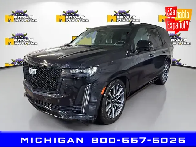 Black 2022 Cadillac Escalade Sport Platinum for sale in Michigan Center, MI