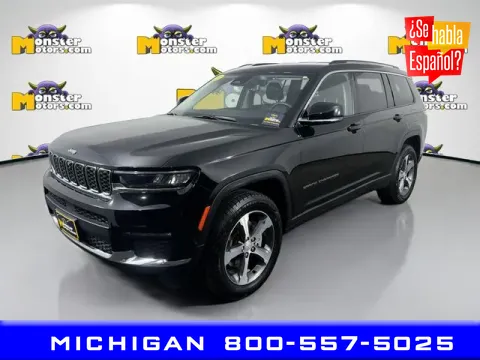 Black 2023 Jeep Grand Cherokee L Limited for sale in Michigan Center, MI