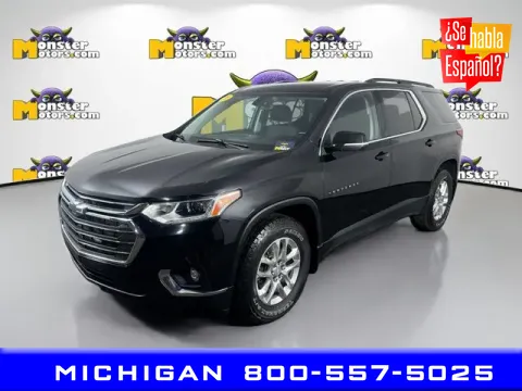 Black 2021 Chevrolet Traverse LT for sale in Michigan Center, MI