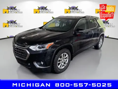 Black 2021 Chevrolet Traverse LT for sale in Michigan Center, MI