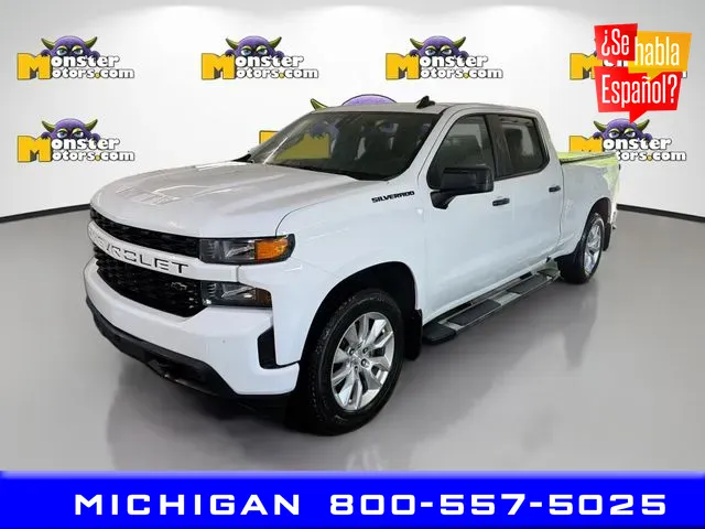 White 2021 Chevrolet Silverado 1500 Custom for sale in Michigan Center, MI